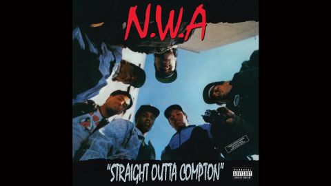 NWA "Straight Outta Compton" album cover. 