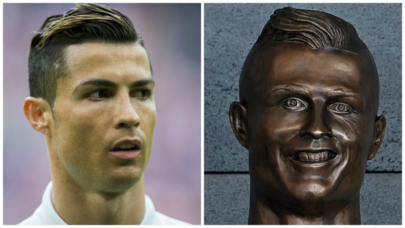 But it's the bronze bust -- and the way it depicts Ronaldo -- which has hit the headlines. <a href="index.php?page=&url=https%3A%2F%2Fwww.facebook.com%2Fcnnsport%2F" target="_blank" target="_blank">What do you make of it? Have your say on our Facebook page. </a>