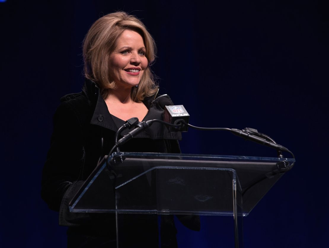  Opera singer Renee Fleming speaks at the Pepsi Super Bowl XLVIII Halftime Show Press Conference at the Lincoln Center on January 30, 2014 in New York City.