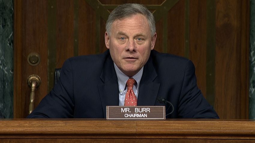 Senator Ricahrd Burr, Chairman of the Senate Intelligence Committee opens hearings on Trump Russia ties.