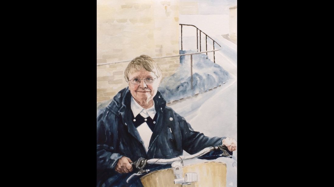 Kathy Sylva, a professor of educational psychology, was painted by Pippa Thew. 