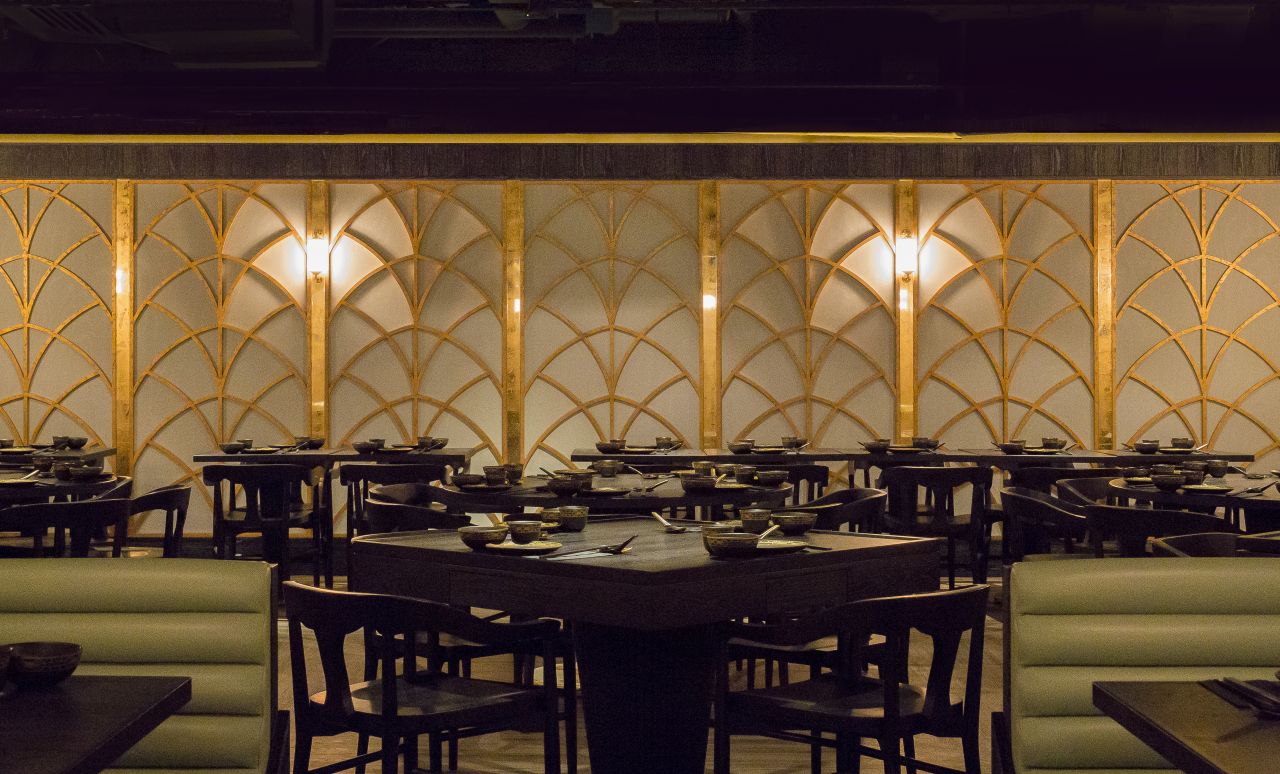Dim Sum Library's contemporary mahjong parlor.