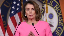 House Minority Leader Nancy Pelosi speaks during her weekly news conference, on Capitol Hill March 30, 2017 in Washington, DC. 