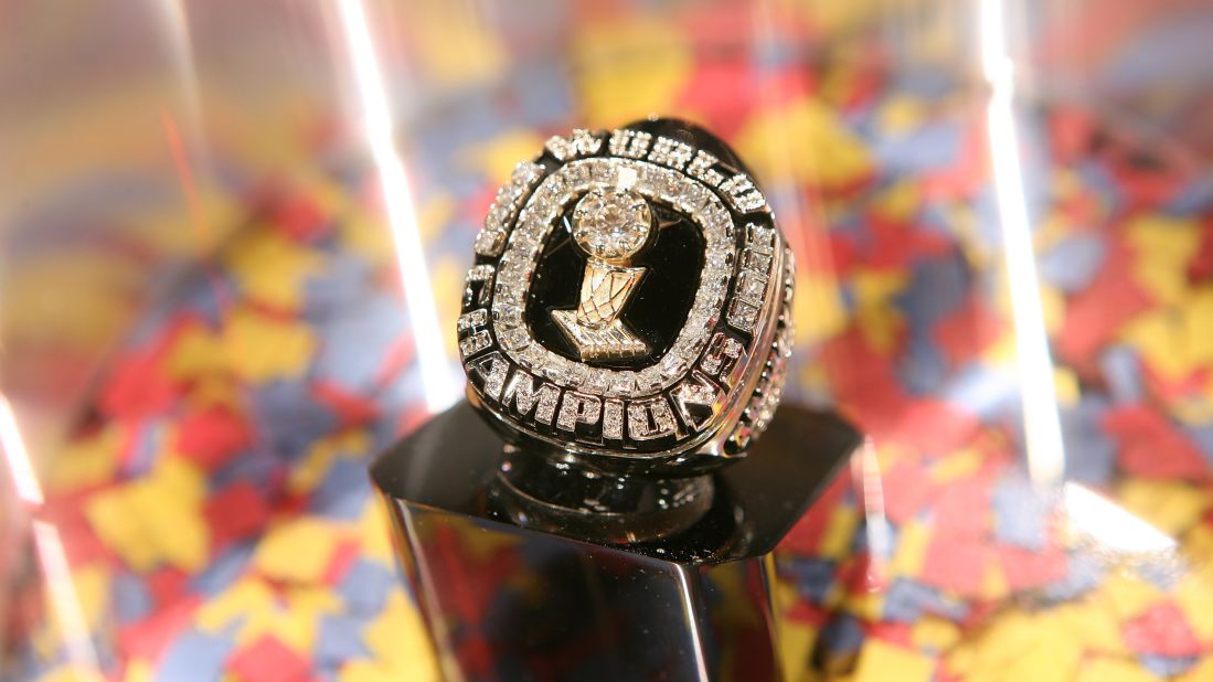 Here's Shaquille O'Neal's championship ring that he earned with the 2005-06 Miami Heat. It was the franchise's first title.
