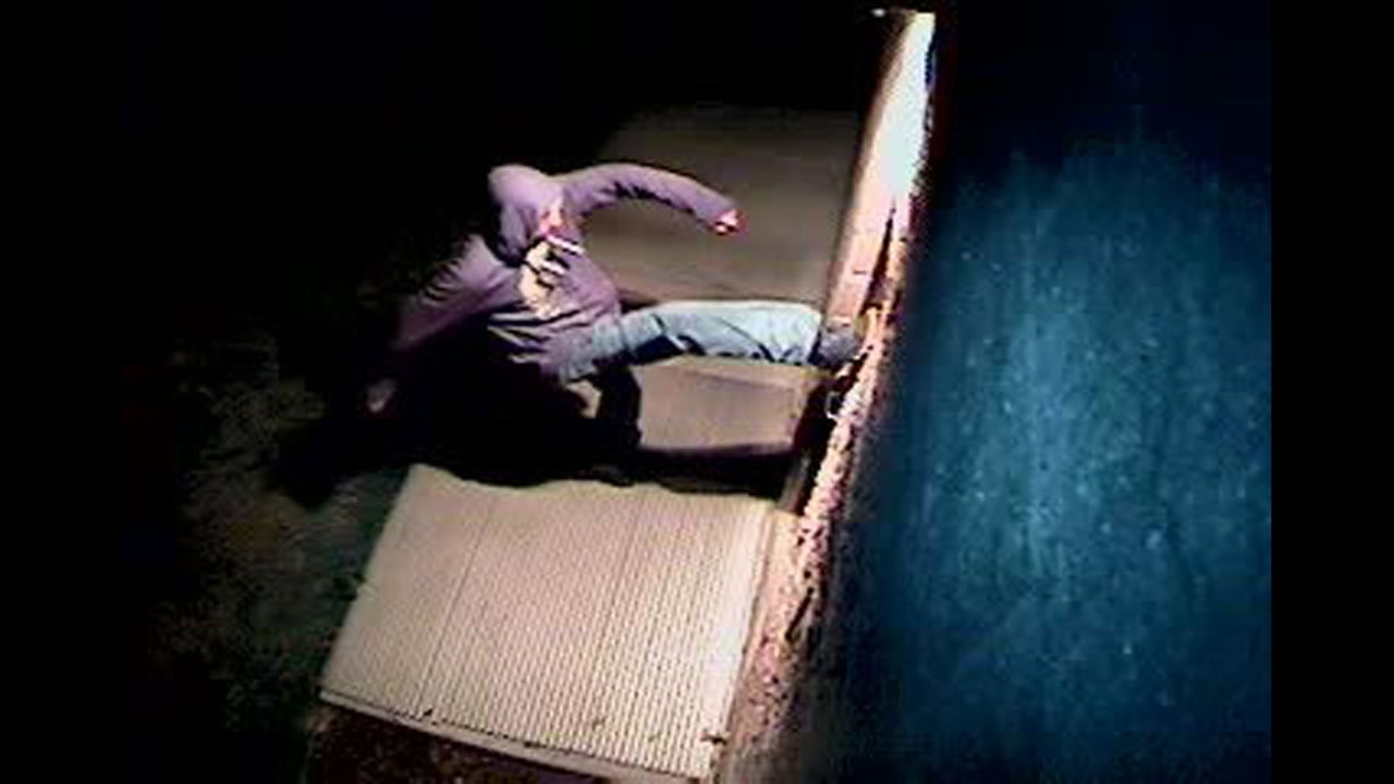 In this still image, taken from video surveillance footage, a suspect vandalizes a mosque in Fort Collins, Colorado, on Sunday, March 26. The video shows the suspect overturning benches, breaking windows and hurling objects -- including rocks and a Bible -- into the prayer area of the mosque. <a href="http://www.cnn.com/2017/03/27/us/colorado-mosque-vandalism/" target="_blank">Police have arrested a 35-year-old man</a> and charged him with criminal mischief, third-degree trespass and bias-motivated crime.