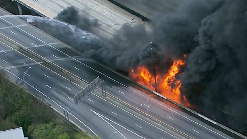 Atlanta Highway Fire Collapse 01