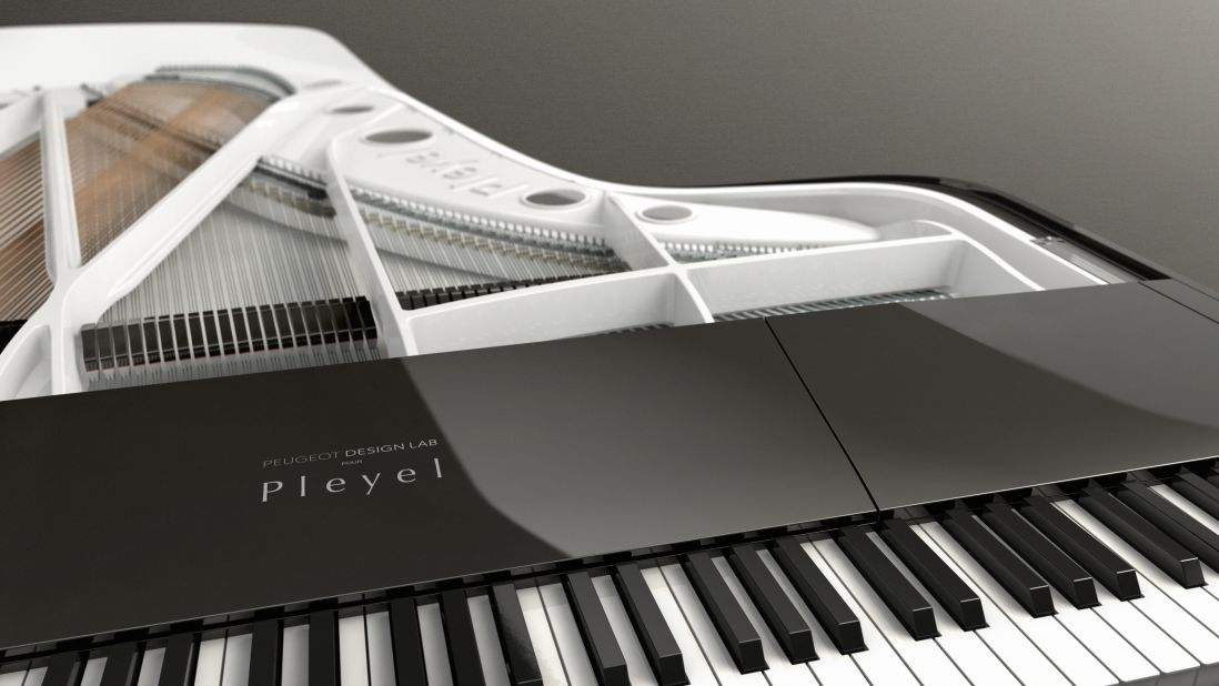 Peugeot's design team lowered the mechanics of the piano, allowing more of the audience to have a clearer view of the artist during a performance.