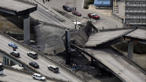 A section of the Francisco-Oakland Bay Bridge known as "MacArthur Maze" collapsed on April 29, 2007.