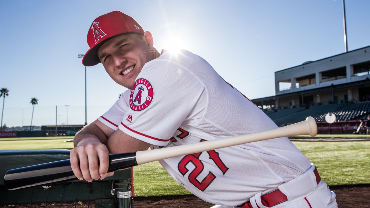 Mike Trout of the Los Angeles Angels in 2017.
