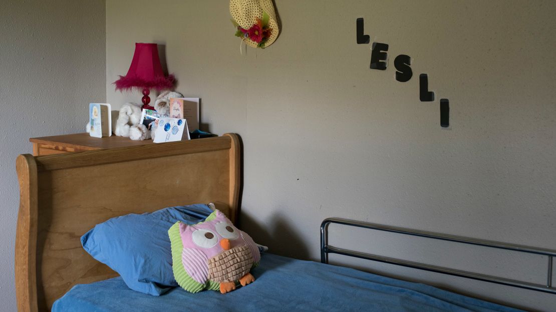 Lesli has lived in this group home since 2000; she shares it with five others.