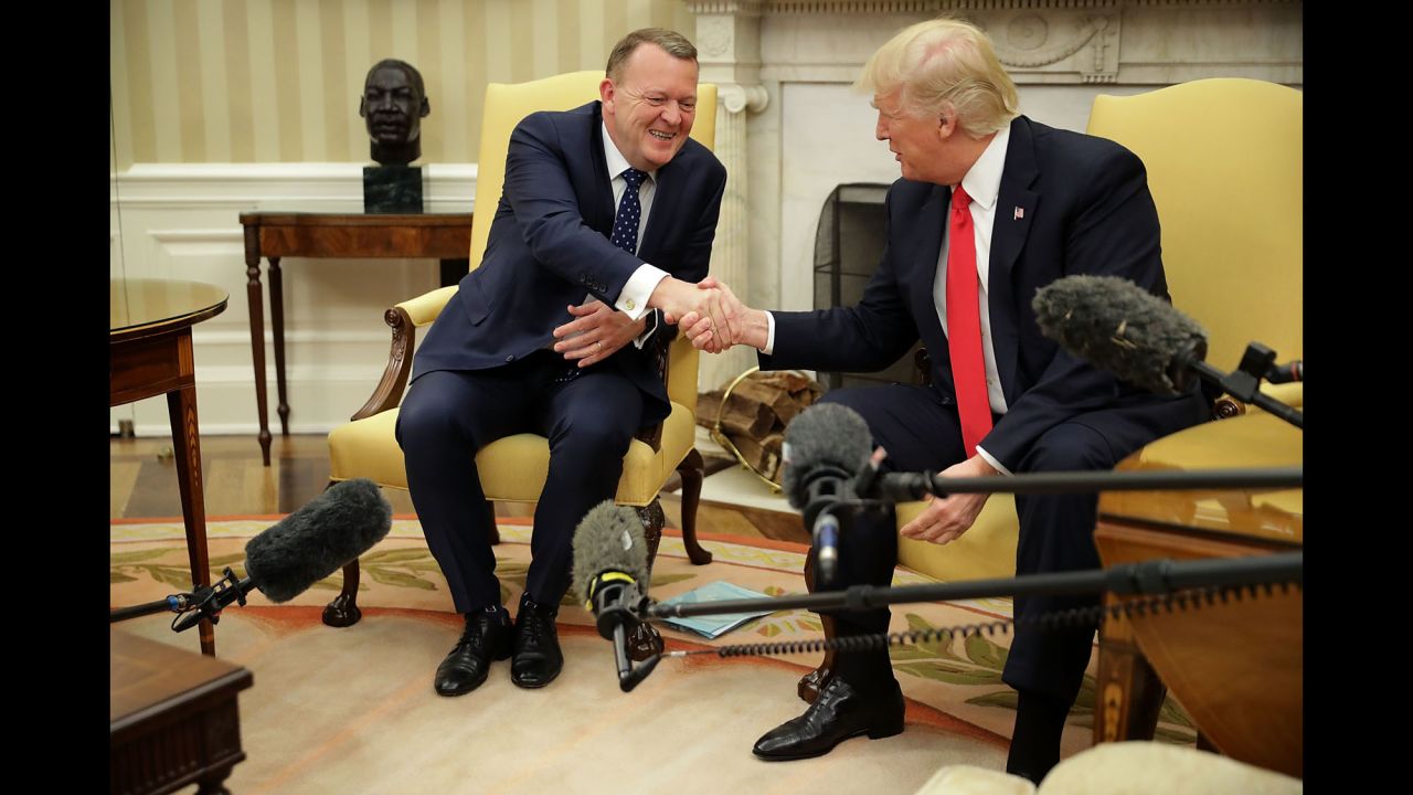 President Trump shakes hands with Danish Prime Minister Lars Lokke Rasmussen as Rasmussen visited the White House on Thursday, March 30. <a href="http://www.cnn.com/2017/03/24/politics/gallery/week-in-politics-0325/index.html" target="_blank">See last week in politics</a>