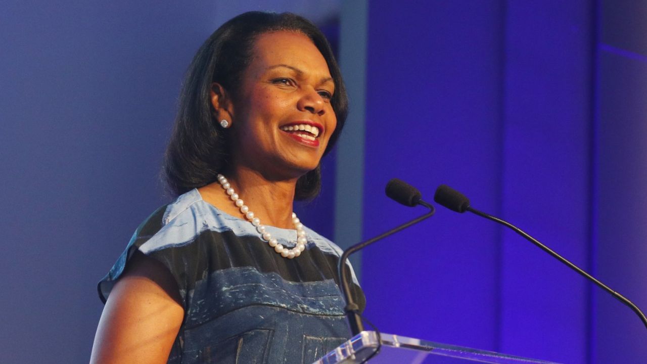 Former Secretary of State Condoleezza Rice speaks during the KPMG Women's Leadership Summit on June 8, 2016, in Sammamish, Washington.