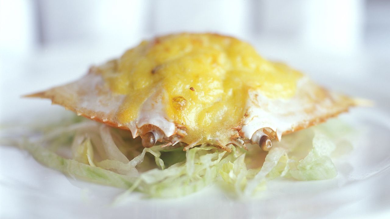 Flower Drum's baked crab shell.