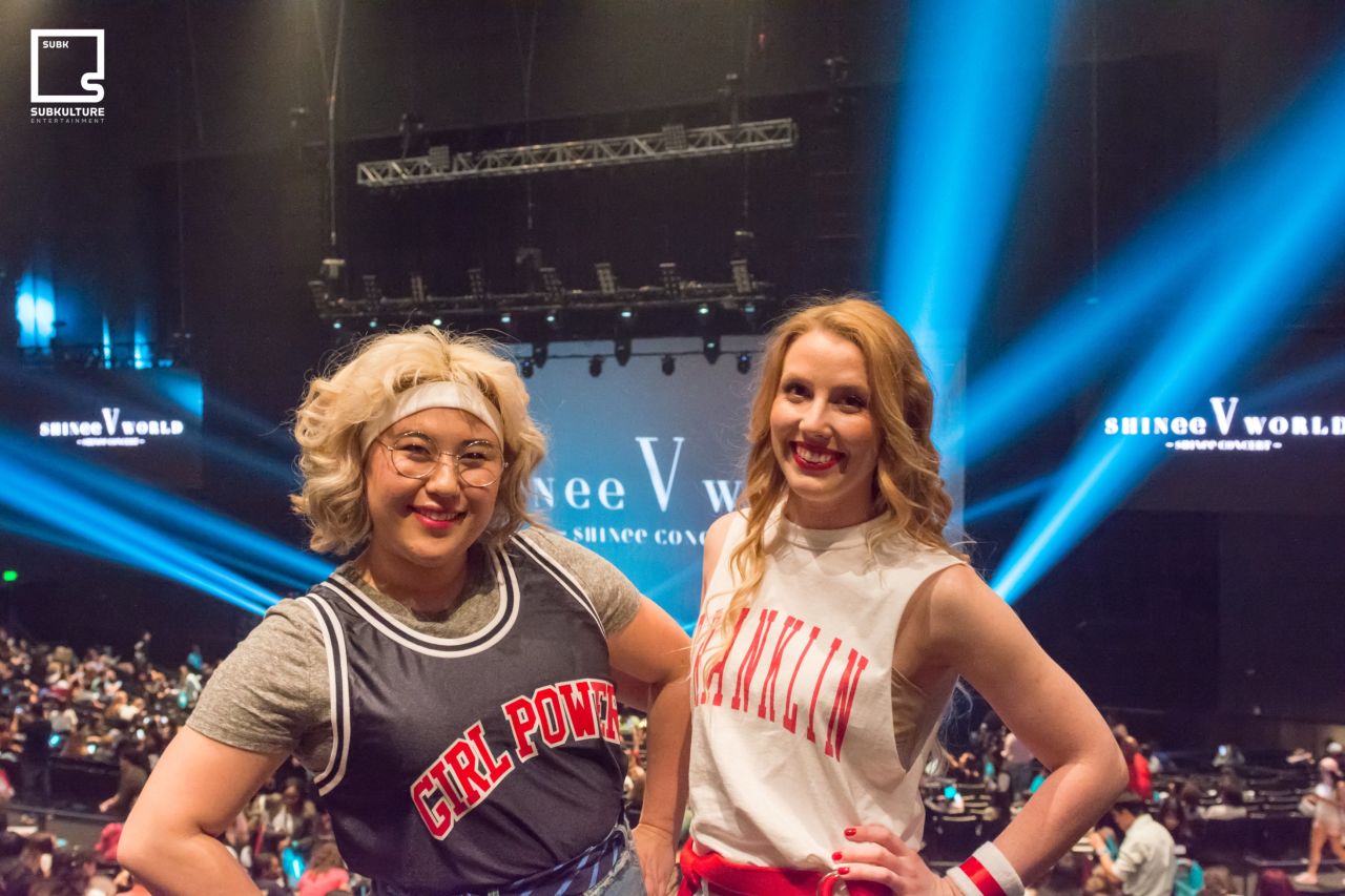 Fans at the SHINee concert at the Verizon Theatre at Grand Prairie