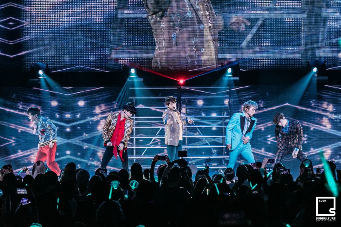 K-pop group SHINee in Los Angeles