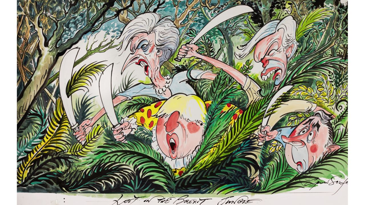 "Lost in The Brexit Jungle" by Gerald Scarfe
