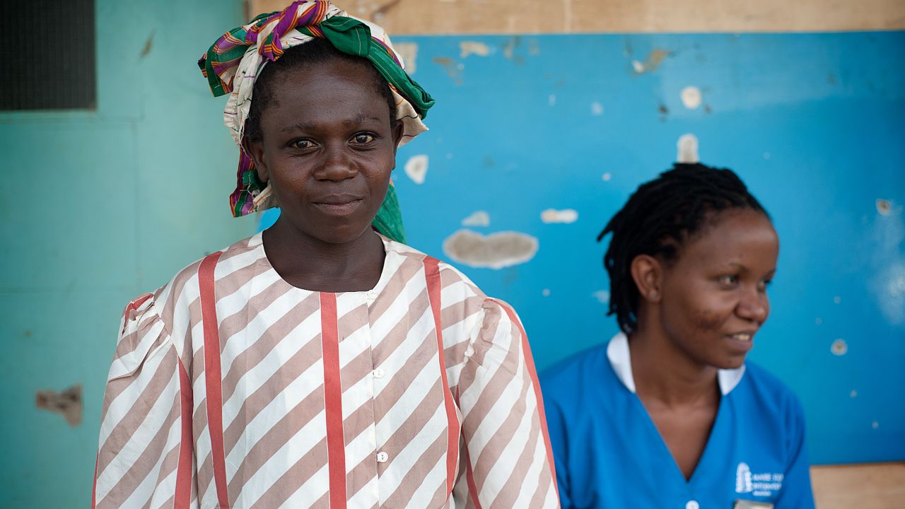 Mudua Scovia, a client, poses for a portrait at Budadiri Health Centre IV in Sironko District on January 27th 2016.