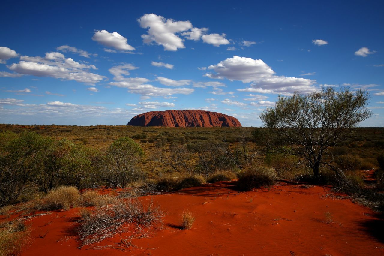Uluru is visited by thousands of people a year.