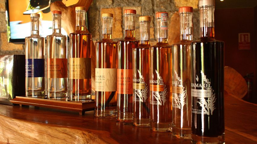 mauritius rum Chamarel bottles
