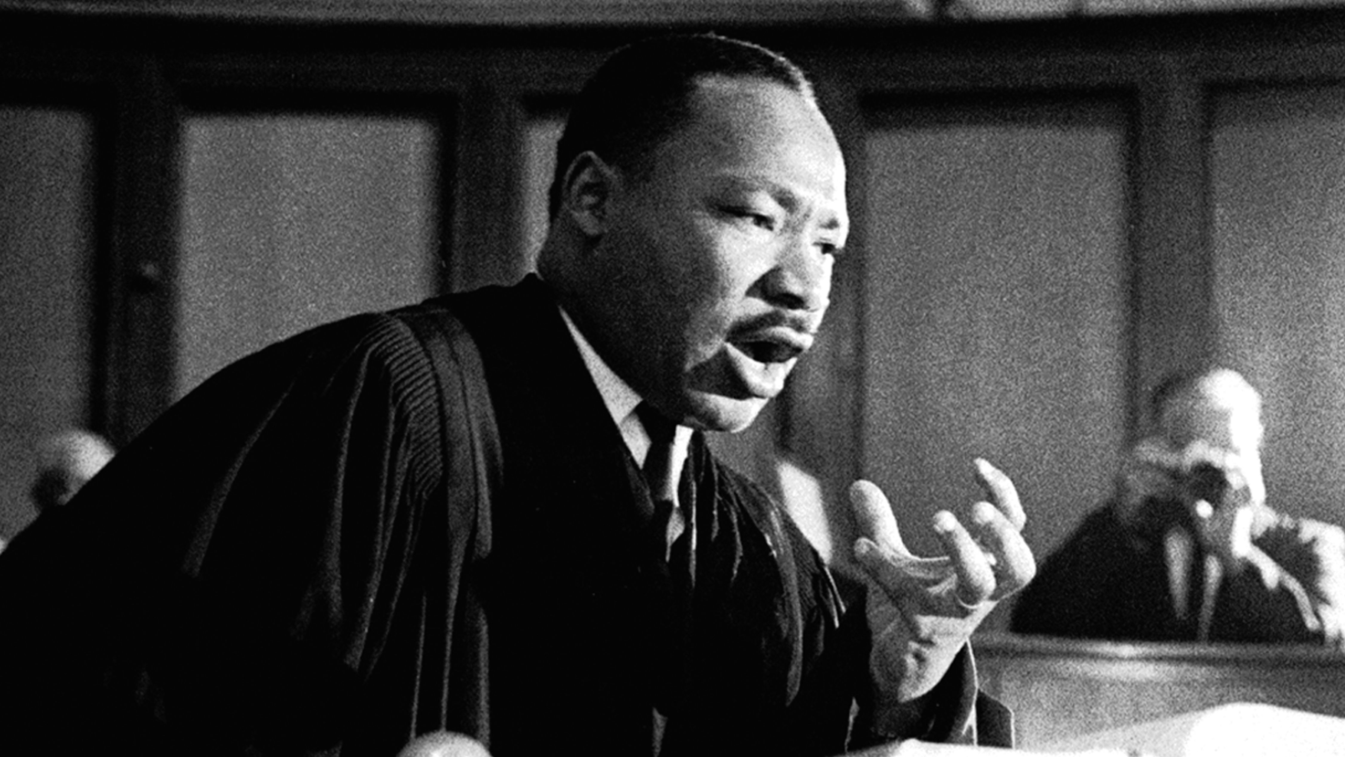 "The world now demands a maturity of America that we may not be able to achieve," Martin Luther King Jr. told a packed audience.
