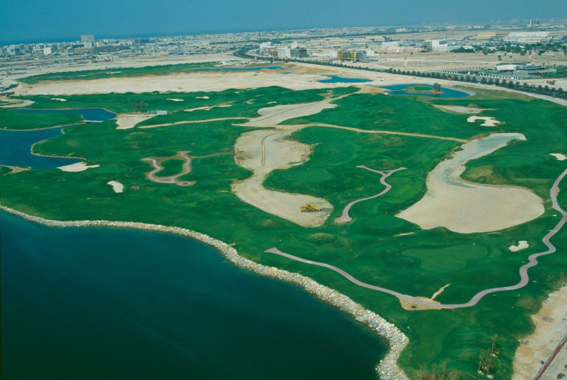 The Dubai Creek Golf and Marina Yacht Club is situated on Dubai's waterfront.