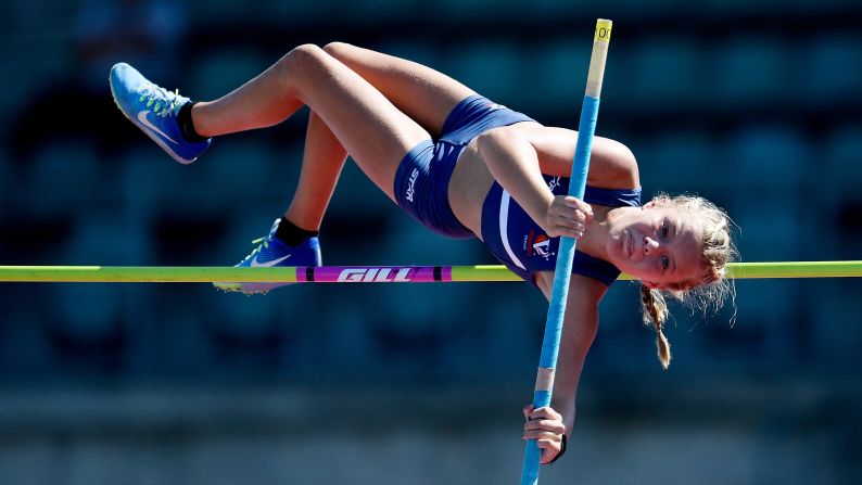 Pole vaulter Georgia Tayler competes at the Australian Athletics Championships on Wednesday, March 29.