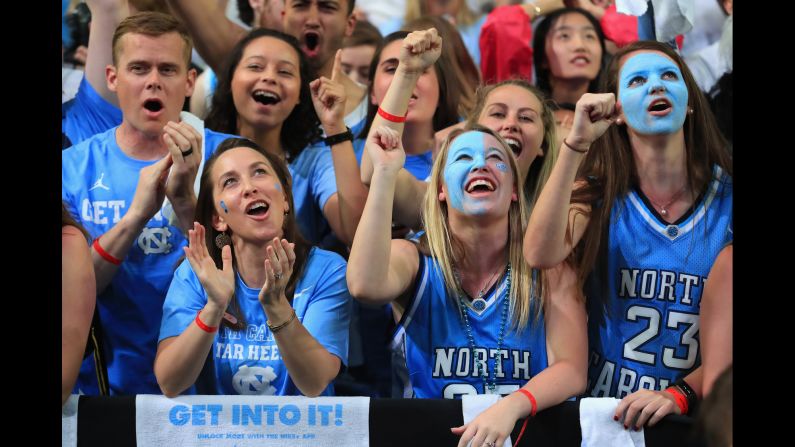 North Carolina fans show their support.