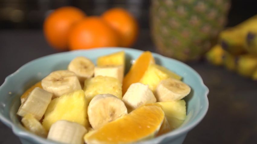 Snacking on bananas, pineapple, and oranges before bed may help you sleep better.