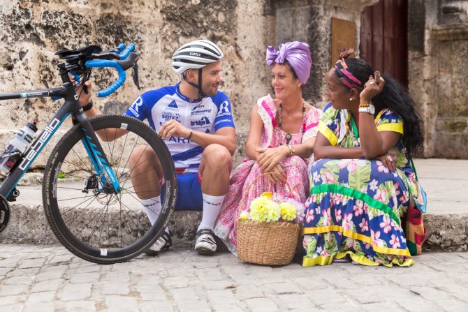 Zurl says he will stay in Cuba after his ride to immerse himself in the country's culture.
