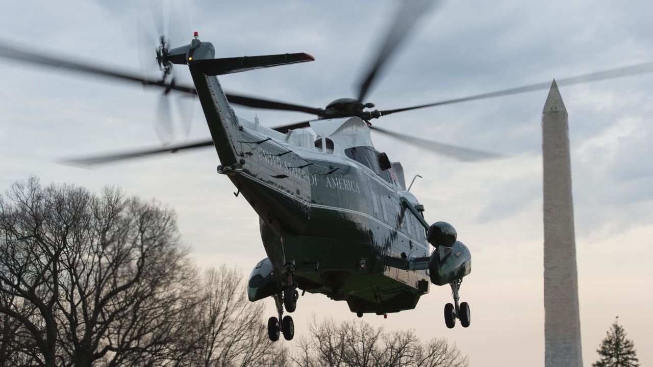 Marine One carries President Donald Trump away from the White House on Monday, March 20. <a href="http://www.cnn.com/2017/03/01/politics/gallery/us-military-february-photos/index.html" target="_blank">See military photos from February</a>
