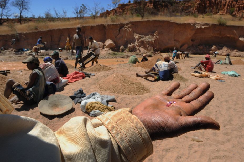 The new rush has yielded more valuable stones than the town of Ilakaka (pictured), the previous heartland of Madagascar's sapphire industry. 