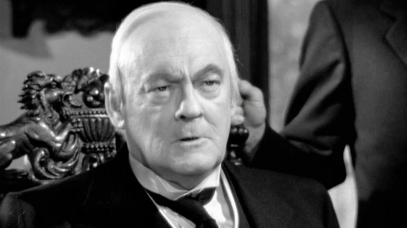 Lionel Barrymore famously played a balding, wheelchair-bound businessman, Mr. Potter, in "It's a Wonderful Life."