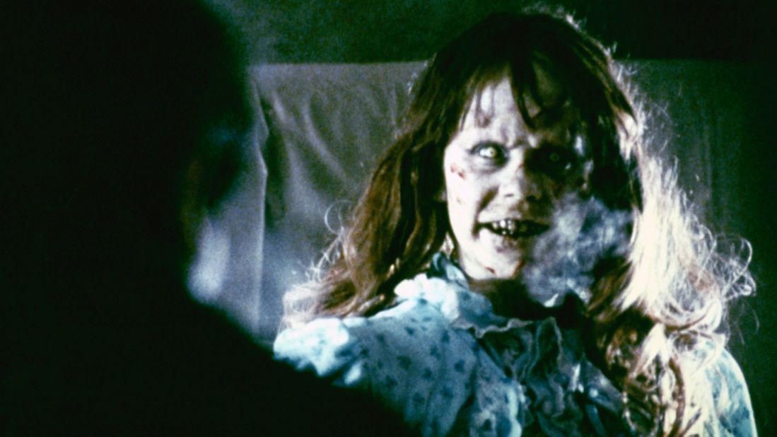 Regan MacNeil becomes possessed with a demonic spirit in "The Exorcist." Linda Blair was nominated for an Oscar for best actress in a supporting role for her head-spinning performance.