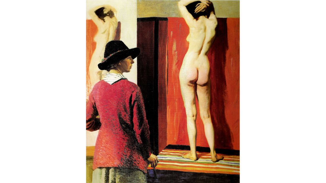 Here, Laura Knight has depicted herself painting a friend. The painting was denounced as vulgar when it was first unveiled. 