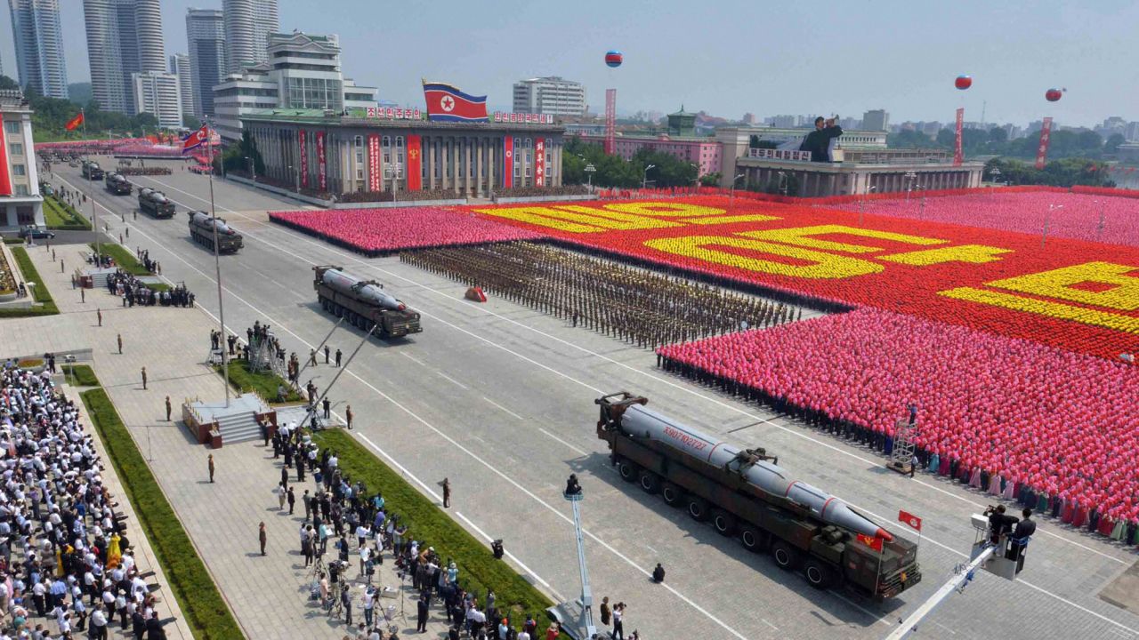 At a parade in Pyongyang in July 2013, North Korea shows off the KN-08, which it claims are road-mobile intercontinental ballistic missiles.