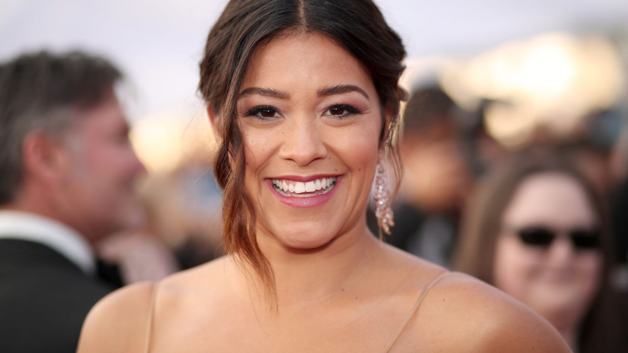 Gina Rodriguez attends The 23rd Annual Screen Actors Guild Awards at The Shrine Auditorium on January 29, in Los Angeles.