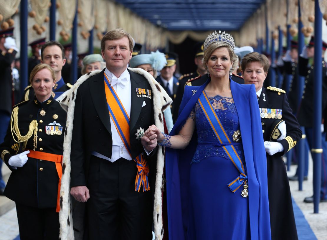 Sapphires are enduring favorites of the rich and famous, including Queen Maxima of the Netherlands, pictured with King Willem-Alexander of the Netherlands and 
after their inauguration ceremony in 2013. 