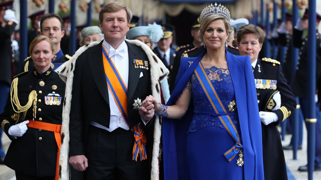 Sapphires are enduring favorites of the rich and famous, including Queen Maxima of the Netherlands, pictured with King Willem-Alexander of the Netherlands and 
after their inauguration ceremony in 2013. 