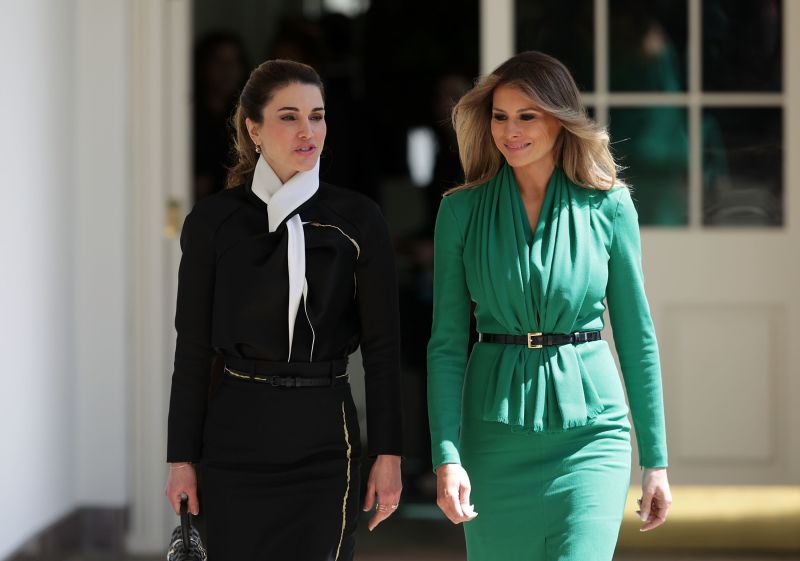 First lady Melania meets Queen Rania