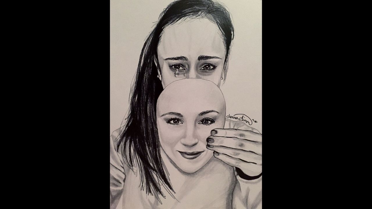 Jenna Simon's art helped her convey her struggle with an eating disorder.