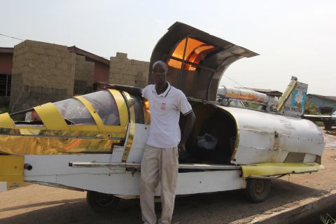 It's been the dream of sci-fi enthusiasts and inventors for decades, but has this Nigerian man created a flying jet car that can dodge traffic? Kehinde Durojaiye, or "Kenny Jet", is attempting to build an aero-amphibious jet car. He's driven it on sea and land. Now it's only the air that he has left to conquer. <br /><br /><a href="http://edition.cnn.com/2017/04/07/africa/jet-car-nigerian-inventor-flying/index.html" target="_blank">Find out</a> more about the potential of this flying car. 