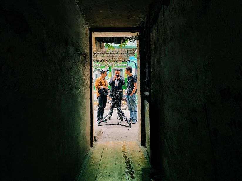 "I always feel calm when being at these places," she says. "The streets are always crowded but when you are there, it's somehow very quiet and peaceful."