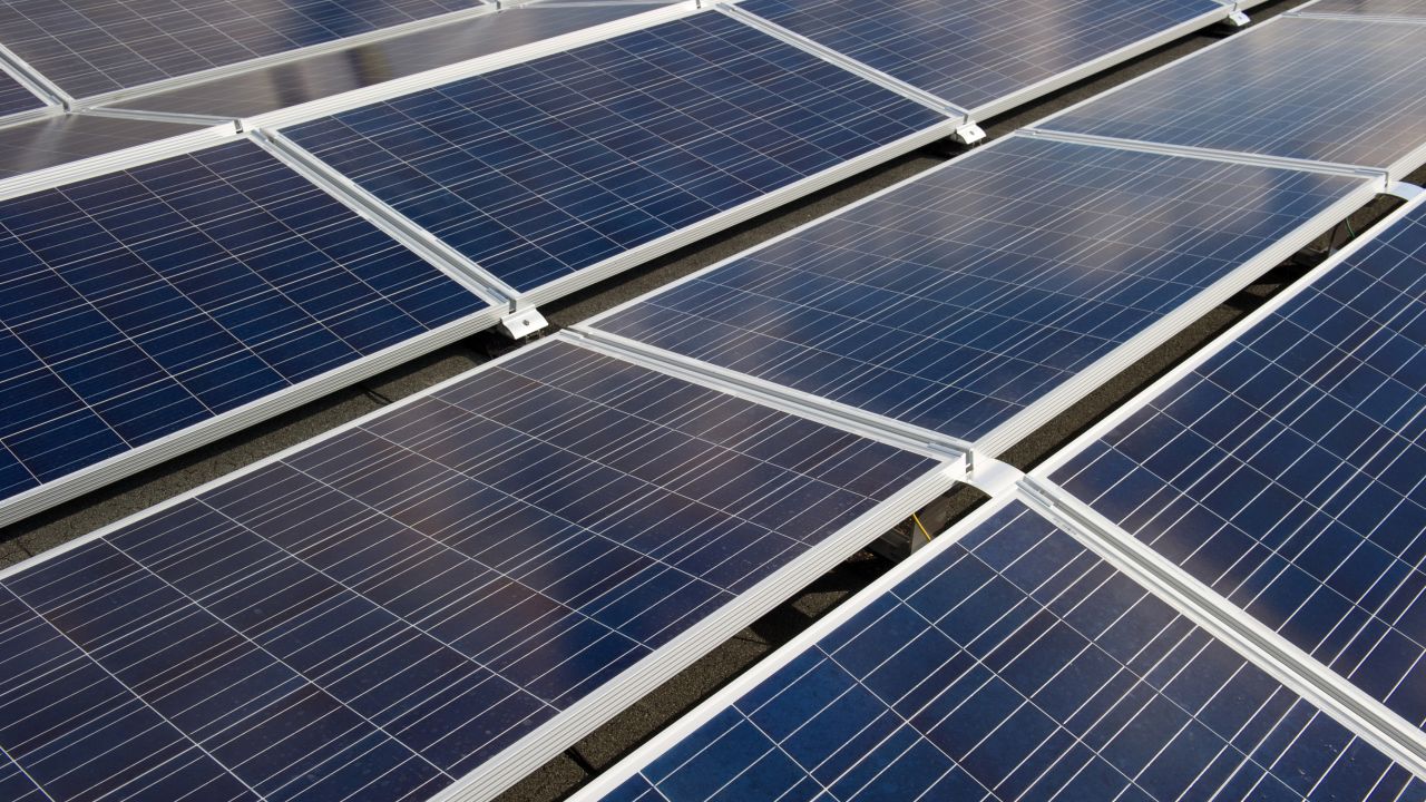 This 2015 image shows solar panels in Ungersheim, eastern France.