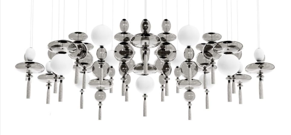 WonderGlass chandeliers by Marcel Wanders