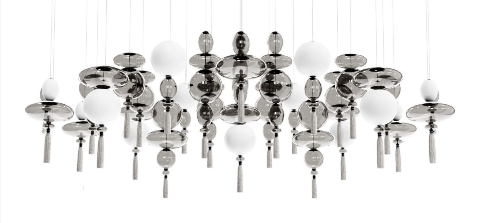 WonderGlass chandeliers by Marcel Wanders