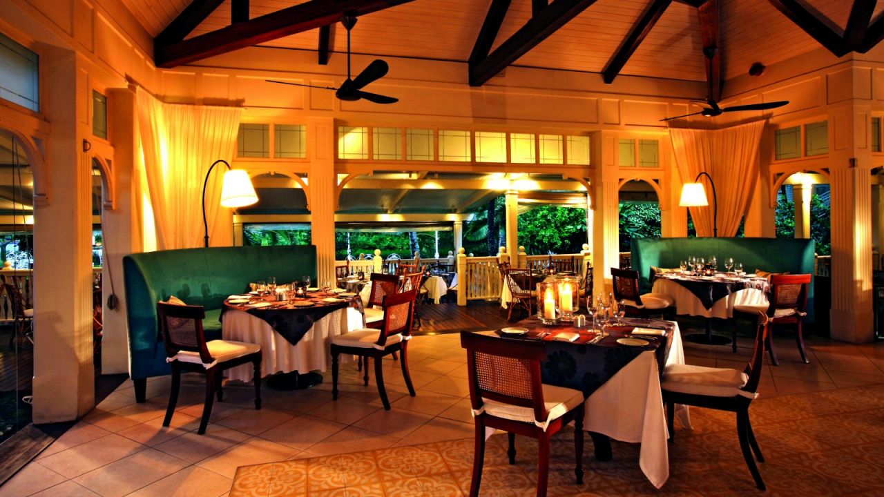 The colonial splendor of Le Château de Bel Ombre -- the best restaurant in Mauritius.