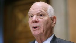 Senate Foreign Relations Committee ranking member Sen. Ben Cardin (D-MD) delivers opening remarks during a hearing titled, "The Persistent North Korea Denuclearization and Human Rights Challenge," in the Dirksen Senate Office Building on Capitol Hill October 20, 2015 in Washington, DC.