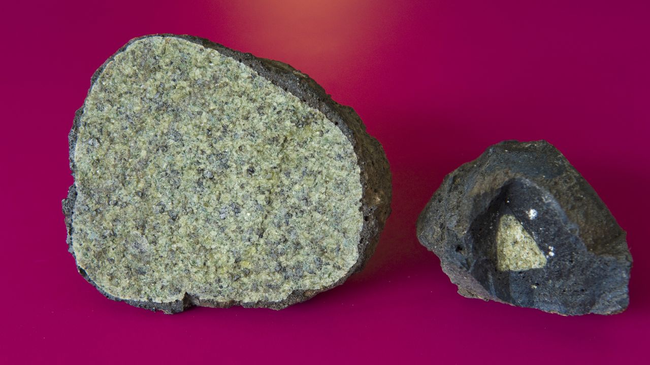 Peridotite is a rock that's believed to make up the Earth's mantle.