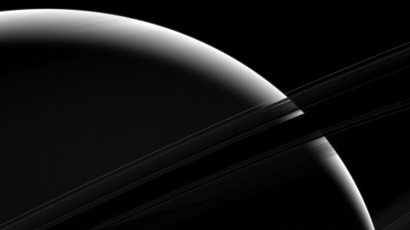 This view of Saturn was taken by NASA's Cassini spacecraft, which has been orbiting the ringed planet for more than a decade. The mission <a href="http://www.cnn.com/videos/us/2017/04/04/nasa-cassini-saturn-space-mission-ending-jpm-orig-mobile.cnn" target="_blank">is scheduled to end</a> later this year.