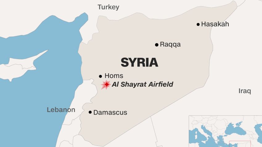 US Syrian Strike Map 4-6-2017 Share